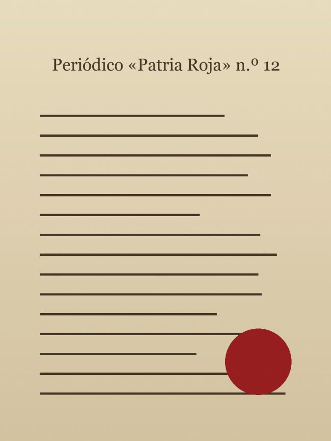 Periódico «Patria Roja» n.º 12